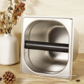 Stainless steel Espresso Coffee grounds knock Box Container